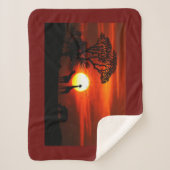 ワイルドアフリカベビーブランケットスモール シェルパブランケット (正面)