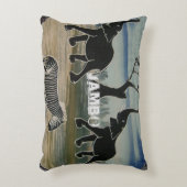 ワイルドアフリカンパーソナライズされたボアートデザイン アクセントクッション (正面(垂直))