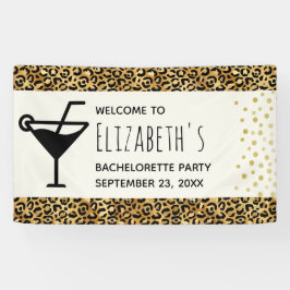 ワイルドアンドエキゾチックLeopardプリントパターンバチェロレッテB 横断幕