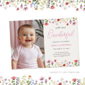 ワイルドアンドオンダーフル第1誕生日 招待状