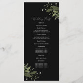 ワイルドアンドグリーン結婚式 プログラム (裏面)