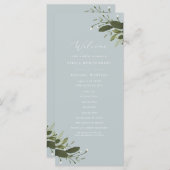 ワイルドアンドグリーン結婚式 プログラム (正面/裏面)