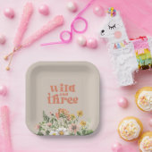 ワイルドアンドスリーワイルドフラワーパーティー紙プレート ペーパープレート (パーティー)