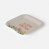 ワイルドアンドスリーワイルドフラワーパーティー紙プレート ペーパープレート (傾斜あり)