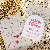 ワイルドアンドスリーワイルドフラワー招待状 招待状