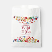 ワイルドアンドスリーワイルドフラワー3回目の誕生日パーティー フェイバーバッグ (正面)