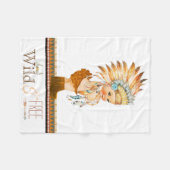 ワイルドアンドフリーガールズトライバルベビー フリースブランケット (正面(横))