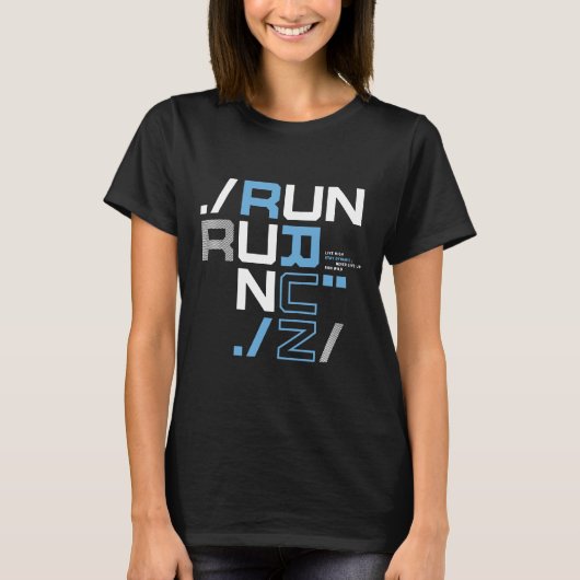 ワイルドアーバン走ランナーアスリートトレーニングCooを実行 Tシャツ (正面)
