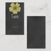 ワイルドイエローローズシャルボードテーブルカード プレイスカード (正面/裏面)