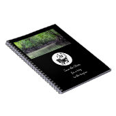 ワイルドイグアナシルエットモノグラム写真 ノートブック (右側)