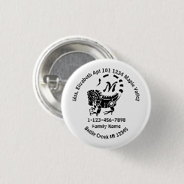 ワイルドイグアナ失ったファミリーホームアドレス 缶バッジ