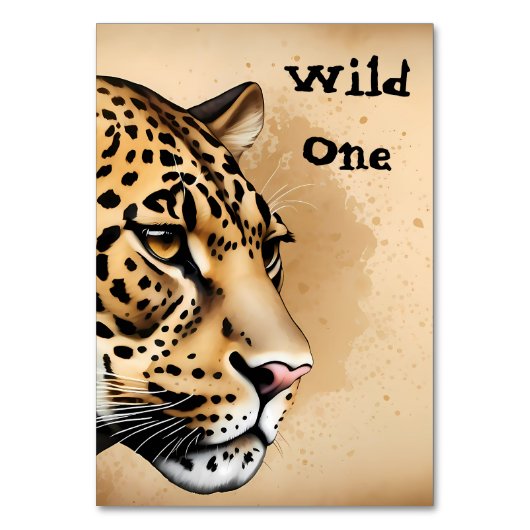 ワイルドインスパイア結婚式招待状バイ自然 テーブルナンバー (正面)