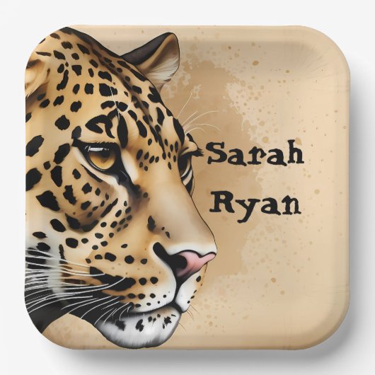 ワイルドインスパイア結婚式招待状バイ自然 ペーパープレート (正面)