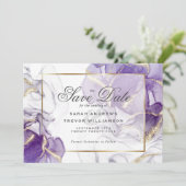 ワイルドウィステリア金ゴールド抽象芸術 招待状 (スタンド正面)