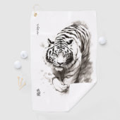 ワイルドウィスパーズ:ホワイトタイガーコレクション – ゴルフタオル (インサイチュ)