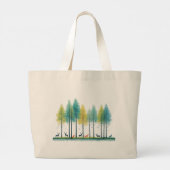 ワイルドウィスパーズ – 自然の静けさ ラージトートバッグ (裏面)