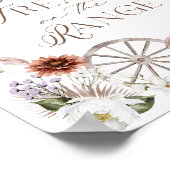 ワイルドウェスタンのベイビーシャワーの甘いお菓子 ポスター (角)