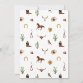 ワイルドウェスタンブライダルシャワー 招待状 (裏面)