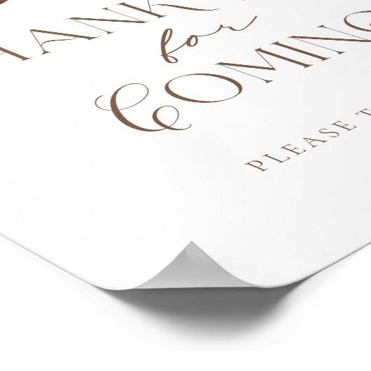 ワイルドウェスタン男の赤ちゃんシャワーサンキューフェイスサイン ポスター (角)