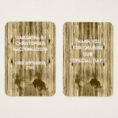ワイルドウェスタン結婚式の引き出物感謝していユーラベル (正面&裏面)