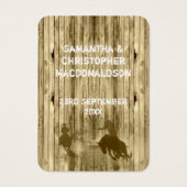 ワイルドウェスタン結婚式の引き出物感謝していユーラベル (正面)