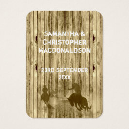 ワイルドウェスタン結婚式の引き出物感謝していユーラベル