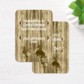 ワイルドウェスタン結婚式の引き出物感謝していユーラベル (デスク)