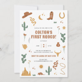 ワイルドウェスタン誕生日招待状 招待状