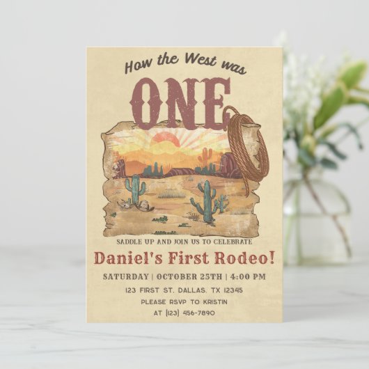 ワイルドウェストどのように西は一つの誕生日 招待状 (スタンド正面)