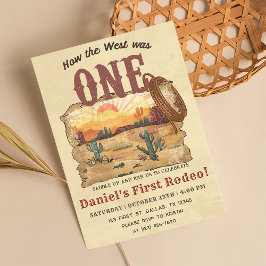 ワイルドウェストどのように西は一つの誕生日 招待状