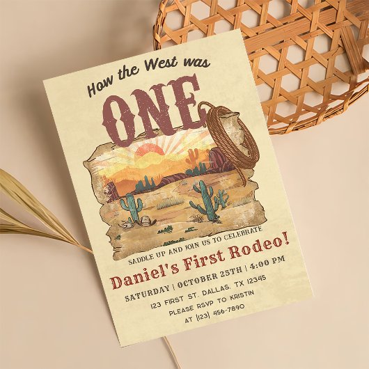 ワイルドウェストどのように西は一つの誕生日 招待状
