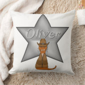 「ワイルドウェストのオッターカウボーイオリバー」 クッション (ブランケット)