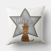 「ワイルドウェストのオッターカウボーイオリバー」 クッション (裏面)