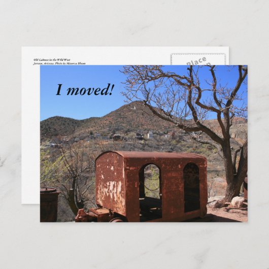 ワイルドウェストのオールドカボース 案内ポストカード (正面/裏面)