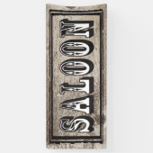 ワイルドウェストのテーマパーティーのためのサロンのサイン 横断幕 (縦)