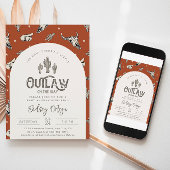 ワイルドウェストのベイビーシャワー招待状 | コウボウベイビー 招待状