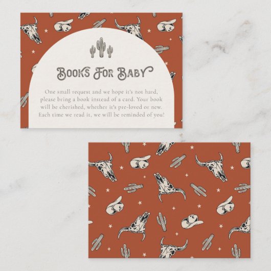 ワイルドウェストのベビーカード |ウエスタンベビー エンクロージャーカード (正面/裏面)