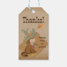 ワイルドウェストの遊牧民 デザートカウボーイ 感謝 ギフトタグ