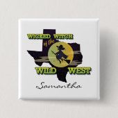 ワイルドウェストの邪悪な魔女 缶バッジ (正面)