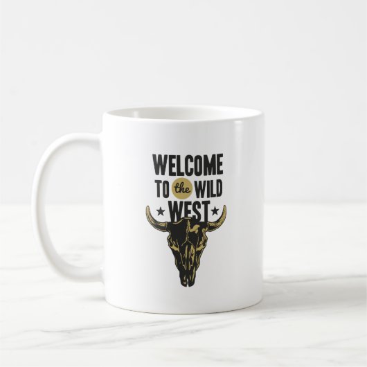 ワイルドウェストへようこそ コーヒーマグカップ (左)