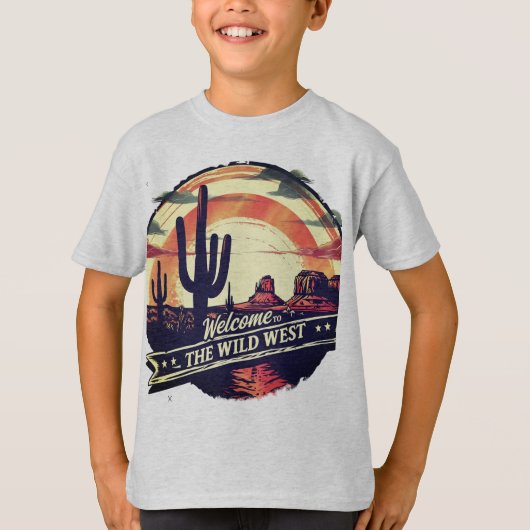 ワイルドウェストへようこそ Tシャツ (正面)