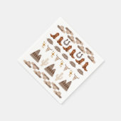 ワイルドウェストウエスタンロデオカウボーイバースデーパーティー スタンダードカクテルナプキン (角)