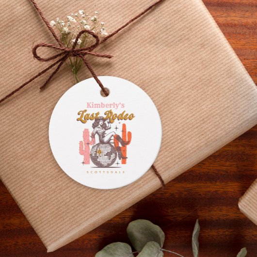 ワイルドウェストカウガールラストロデオバチェロレッテパーティー フェイバータグ