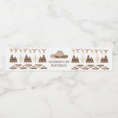 ワイルドウェストカウボーイウェスタンファーストパーティー誕生日 ペットボトルラベル (シングルラベル)