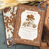ワイルドウェストカウボーイバースデーパーティー 招待状