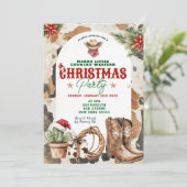 ワイルドウェストカントリーウェスタンクリスマスパーティー 招待状 (スタンド正面)