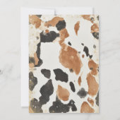 ワイルドウェストカントリーウェスタンクリスマスパーティー 招待状 (裏面)