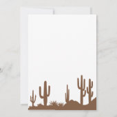 ワイルドウェストスペインのヴァケリトカウボーイシューズ誕生日 招待状 (裏面)