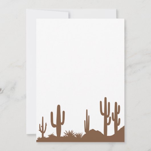 ワイルドウェストスペインのヴァケリトカウボーイシューズ誕生日 招待状 (裏面)