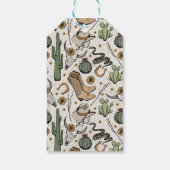 ワイルドウェストハッピーバースデーブルスカル ギフトタグ (裏面)